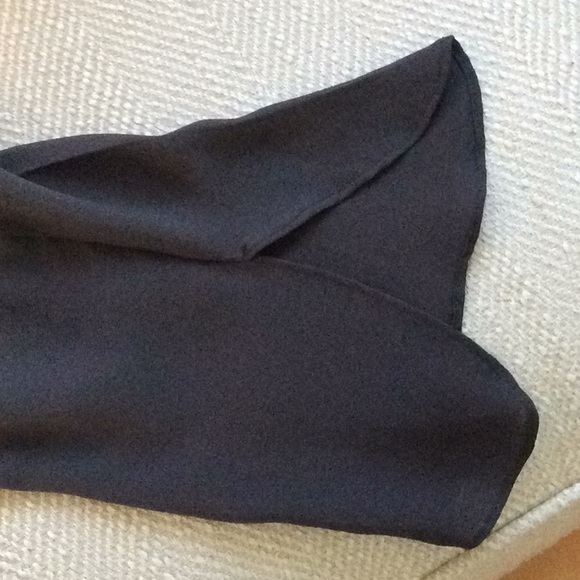 Ombré Fit To Flare Gray Silk Top Size S - Picture 5 of 6